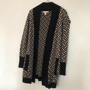 Black & camel cardigan